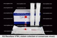 Kit VTM (1 Tub Recoltare 10ml cu bile, 3ml VTM, 2 flocked swab, 1 punga biohazard) - DOAR PENTRU UZ PROFESIONAL